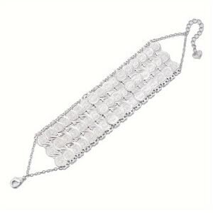 Sterling Silver Coin Charm Bracelet